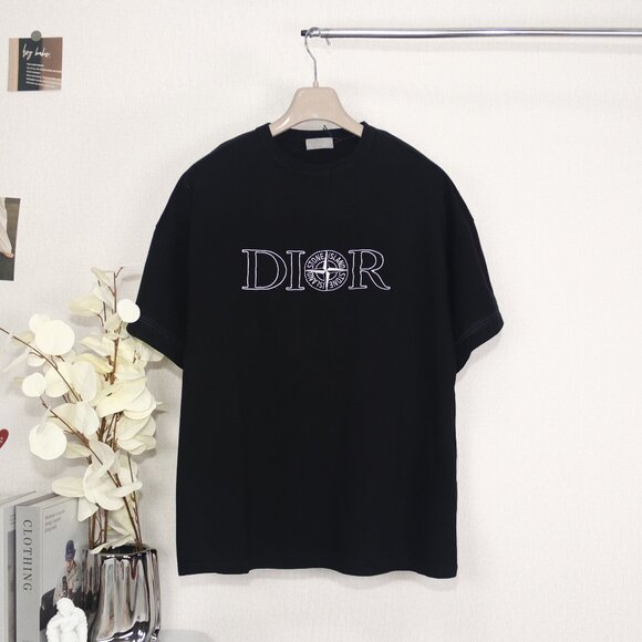 Stone Island X Dior co-branded embroidered logo short sleeves Size M
